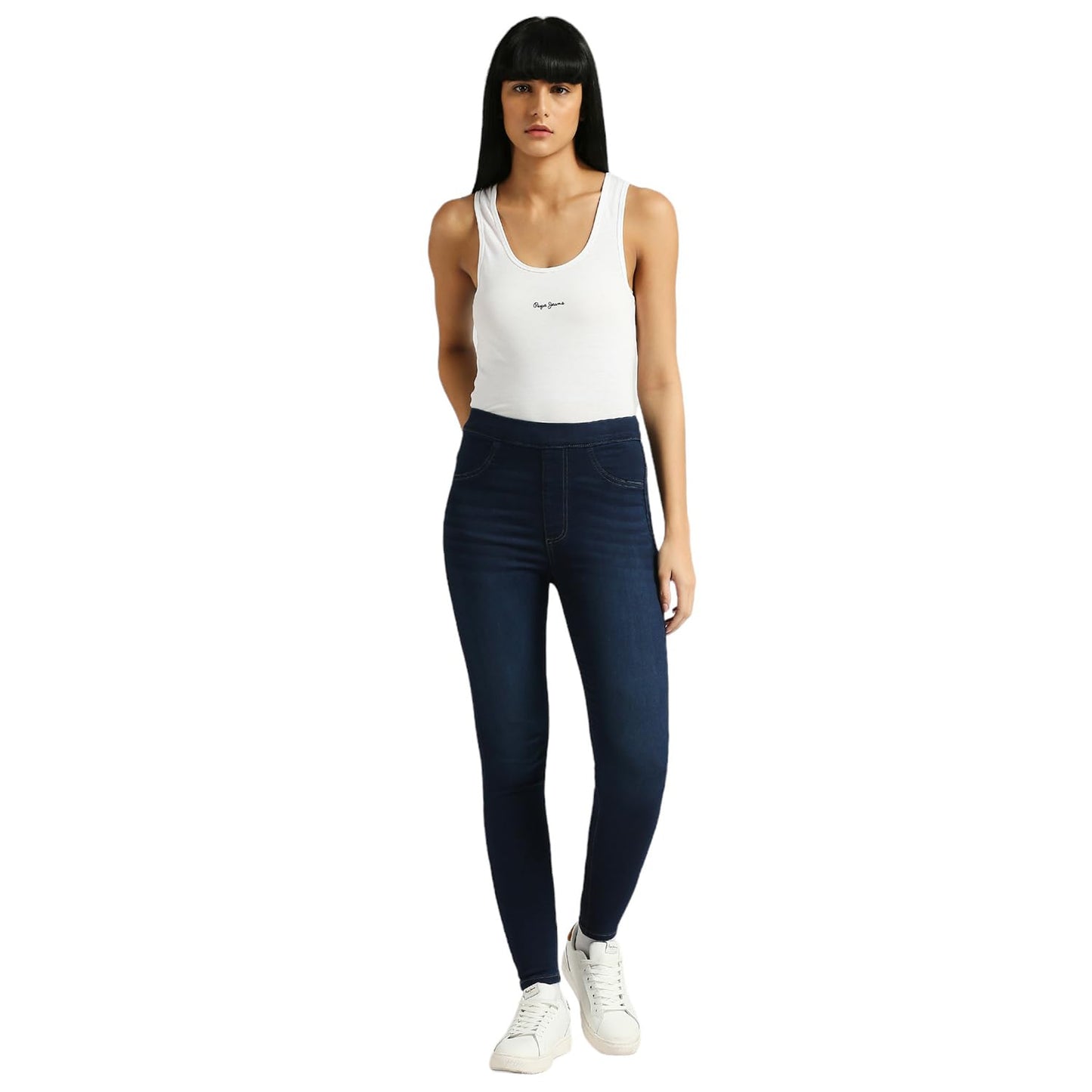 Pepe Jeans Women's Skinny Pants (PL204884Q038_Dark Used