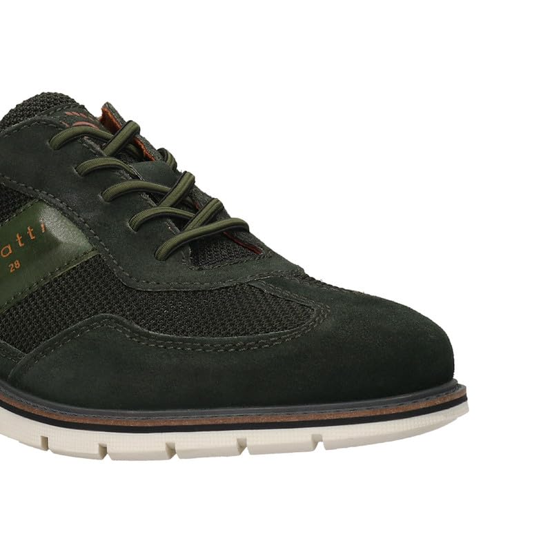 Bugatti Simone Comfort Dark Green Men's Wide Sneakers - UK 9