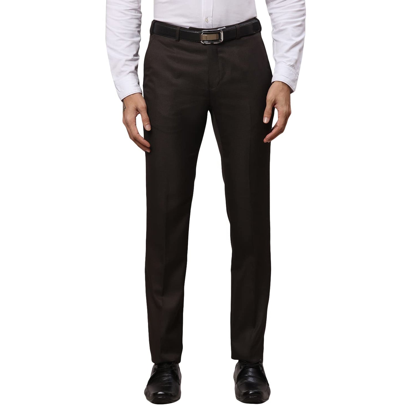 Raymond Dark Brown Trouser (Size: 36)-RMTS04699-O7