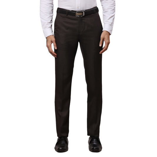 Raymond Dark Brown Trouser (Size: 36)-RMTS04699-O7