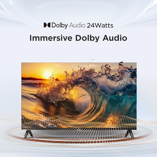 TCL 101 cms (40 inches) Smartchoice Full HD Smart QLED Google TV | Dolby Audio 24 watts | Ai Clarity | Metallic Bezel-Less | Multiple Viewing Mode | 40V5C