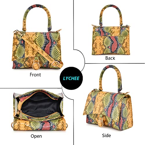 Sakwoods Women Pu Croco Finish Sling Bag (Multicolor)