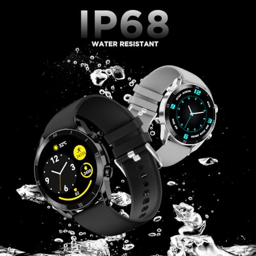 Fire-Boltt Legacy Luxury Round Smart Watch 1.43″ Super AMOLED, Bluetooth Calling, Wireless Charging, Voice Assistant, SPO₂ & Heart Rate Monitor, 110+ Sports Modes, Smart Watch for Men & Women - Black