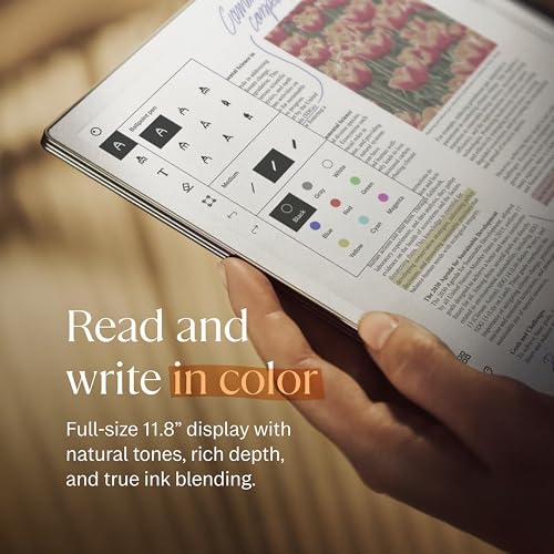 reMarkable Paper Pro Bundle Includes 11.8'' Paper Tablet and Marker Plus Pen with Eraser Gray