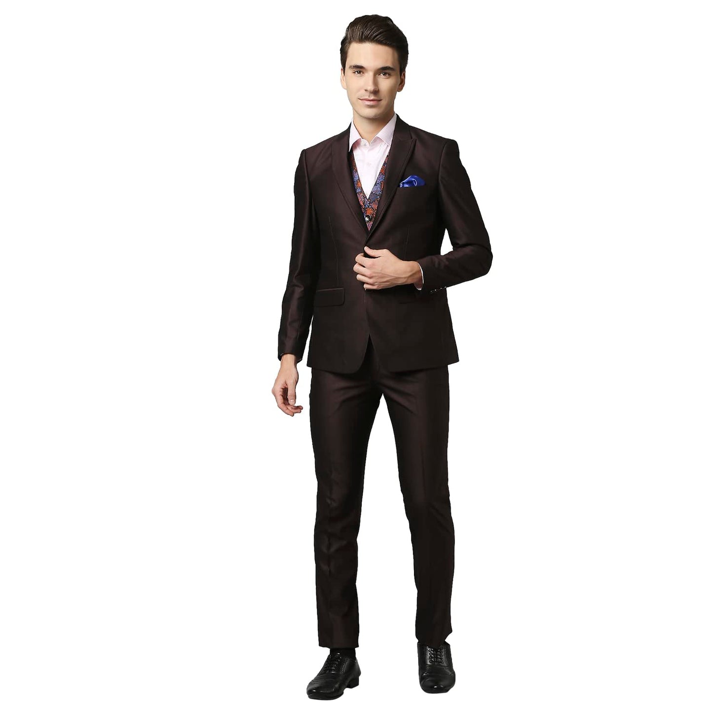 Raymond Dark Brown Suit (Size: 38)-RIDG00629-O7