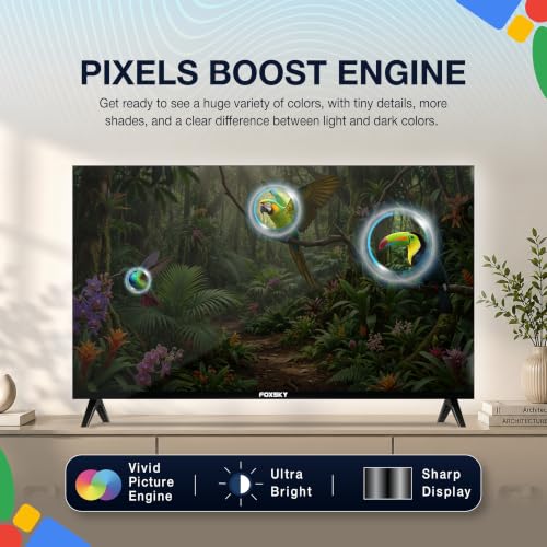 Foxsky 101.6 cm (40 inches) Full HD Smart QLED 40FS Google TV