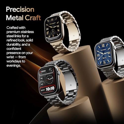 Fire-Boltt Ninja X Ring Smart Watch 1.96" Always On Display Bluetooth Calling, Voice Assistant, SpO2 & Heart Rate, 120+ Sports Modes, IP67 Waterproof Smartwatch for Men & Women - Black Nylon