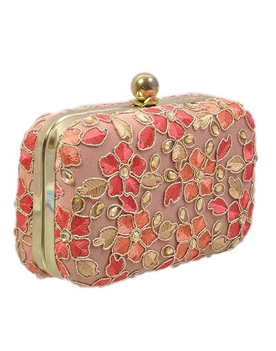 DUCHESS Women Hand Embroidered Combo of Clutch Potli Bag and Saree Belt (Pack of 3)