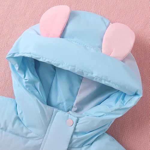 Hopscotch Girls Full Sleeves Pink Colour-Block Long Coat with Bag For Ages(7-8 Years)