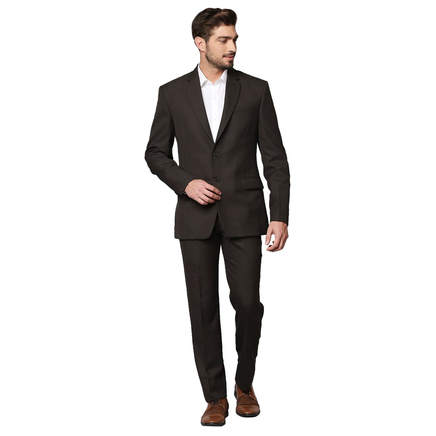 Raymond Dark Brown Suit (Size: 38)-RMDX02063-O8