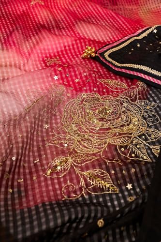 Taneira Women Multicolor Pure Silk Cotton Printed Embroidered Saree with Unstitched Blouse Piece (SAIP09AC2558-Multicolour)