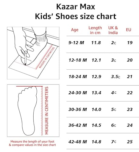 KazarMax Baby Girls Ivory White Ballet Flat Ballerina - 36-42 Month