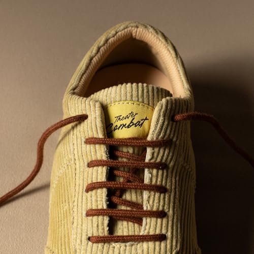 Theater Combat Sage Green Corduroy Sneakers for Women | Cushioned Sole Casual Shoes with Grip Outsole for Long Wear and Daily Comfort