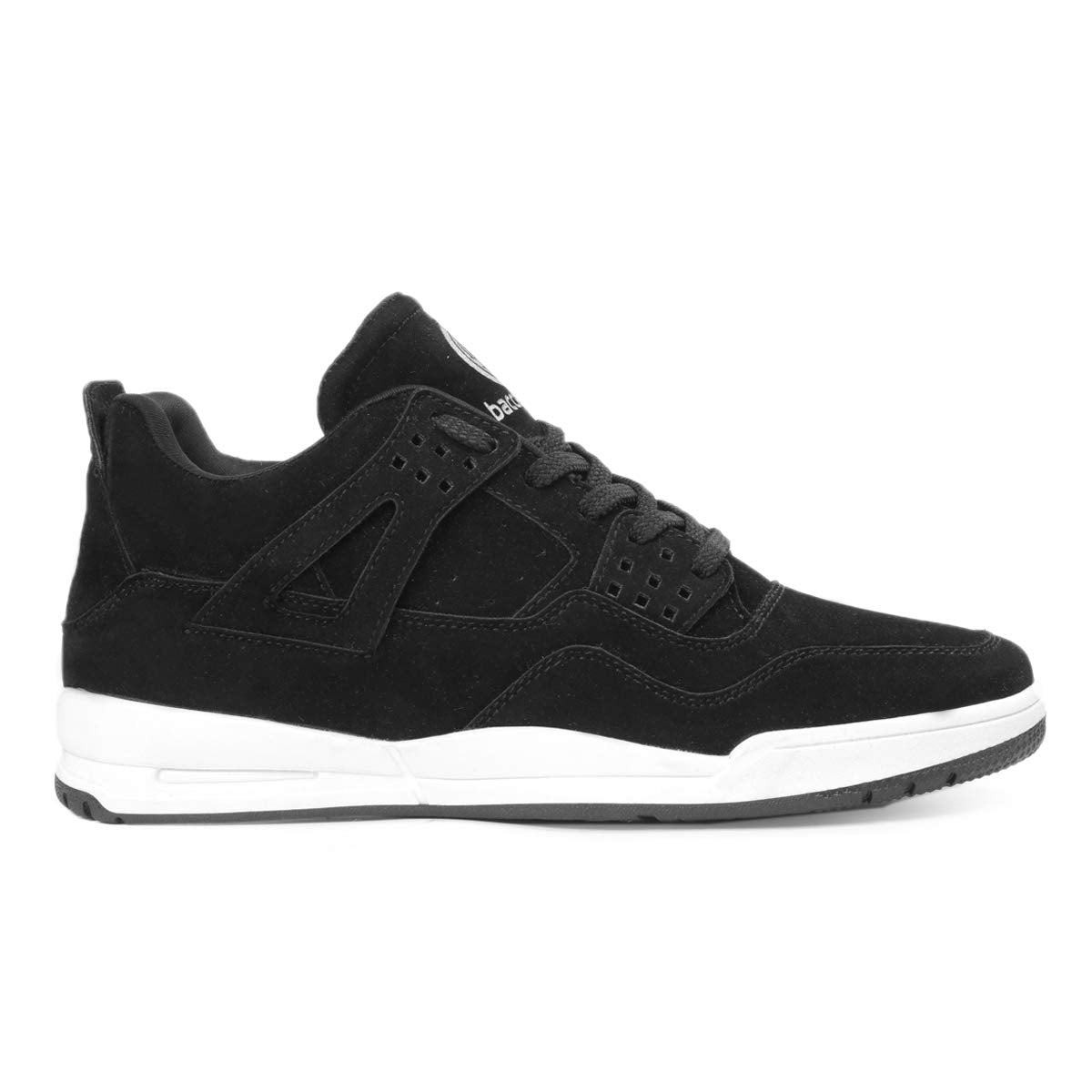 Bacca Bucci Men's Ultraforce Mid-top Athletic-Inspired Retro Fashion Casual/Outdoor Sneakers - Black, Size UK8