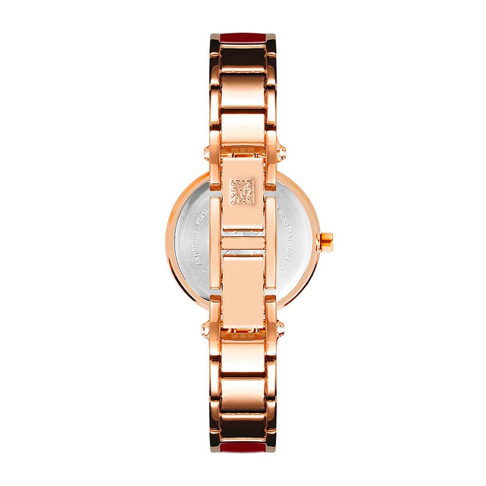 Anne Klein New York Analog Women's Watch - AK1980BYRG (Burgundy Dial Red Colored Strap)