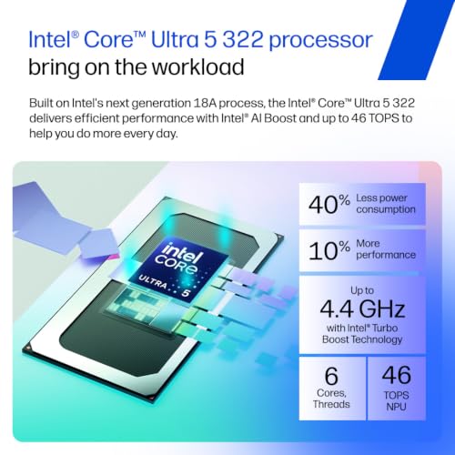 HP OmniBook 3 ● Intel Core Ultra 5 225U● 12 Tops● 16GB DDR5● 512GB SSD● 2K OLED●14''/35.6cm● 300nits● Win11● Office24● Silver● 1.4kg● ht0051TU● Lighter mini GaN Charger● Backlit● AI Laptop