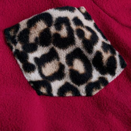 Hopscotch Girls Full Sleeves Fuchsia 2-Pc Leopard Pocket Jogger Set For Age (2-3 Years)