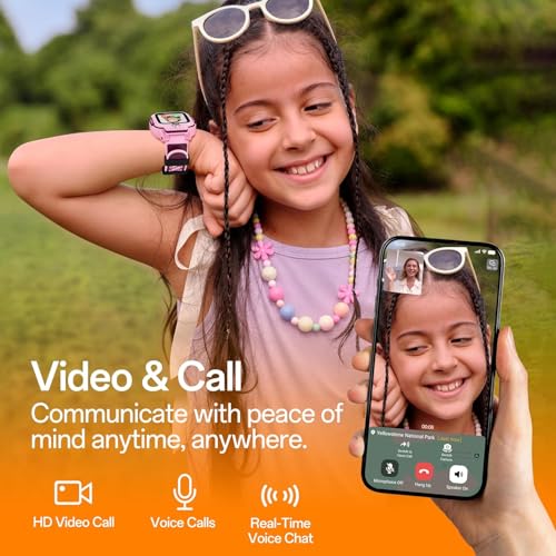 imoo Watch Phone Z3, 4G Smart Watch for Kids with Real-Time HD Video & Phone Call, Smart Watch for Girls with Real-Time GPS Location, Smartwatch for Boys with IPX8 Waterproof (Blue)