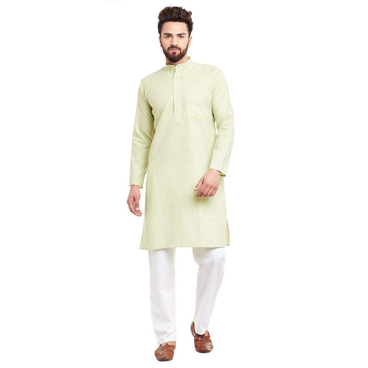 SOJANYA (Since 1958 Men's Cotton Linen Kurta Pyjama