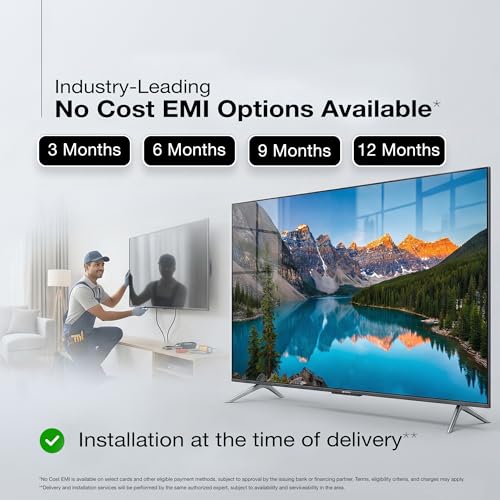 SANSUI 43-Inch (109 cm) 4K QLED Google TV | Dolby Vision, HDR10+, Dolby Atmos, HSR 120Hz, MEMC, 30W Surround Sound, FloLED Panel & Google TV | JSW43UG23Q (Black)