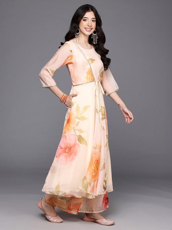 Ahalyaa Women's Polyester Kurta Set (AHKUPZ-COMBO-1126_Off White