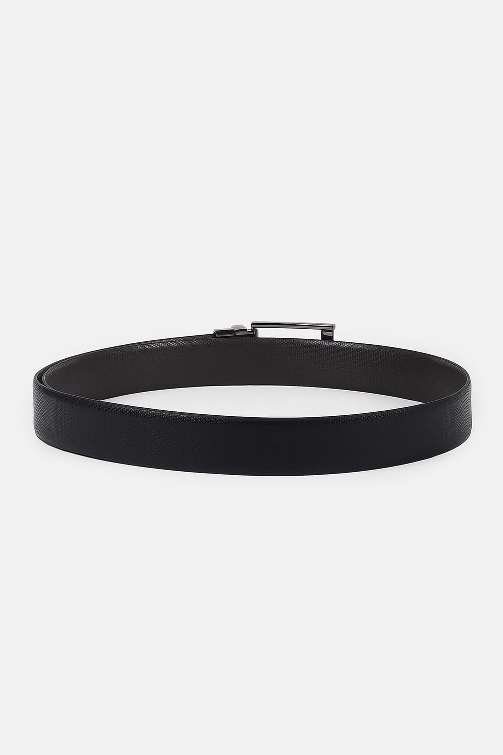 Allen Solly Men Black Textured Formal Belt