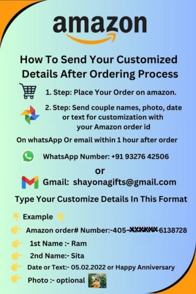 SHAYONA Personalized LED Heart-Shaped Acrylic Photo with Custom Name & Date – Romantic Anniversary Gift for Couples – Unique Love Night Lamp with Rose Design – Customizable for Valentine’s, Weddings