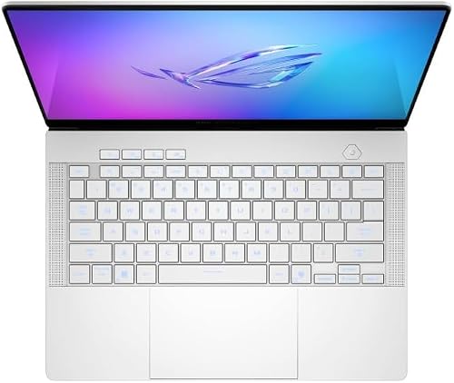 ASUS ROG Zephyrus G14 Latest 2025 14" 3K OLED 120Hz Gaming Laptop Copilot+ PC AMD Ryzen AI 9 HX 370 NVIDIA RTX 5080 32GB RAM 2TB SSD Platinum White