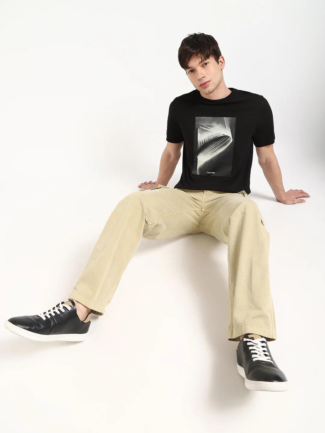 Calvin Klein Jeans Graphic Regular-Fit Cotton T-Shirt