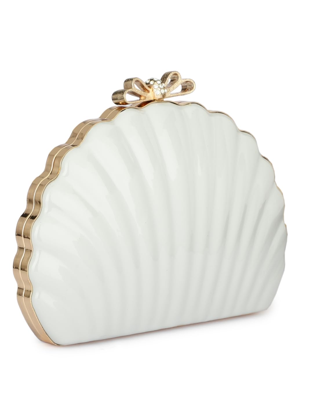 TOOBA Girl's Shell Clutch (White)