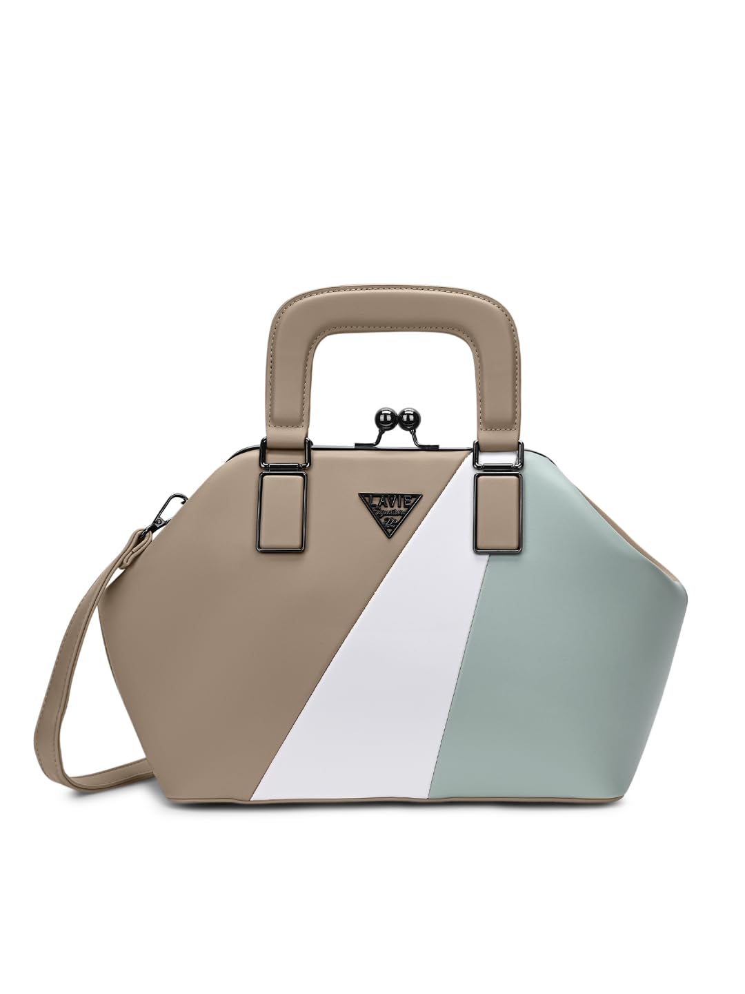 Lavie Signature Women's Macon Frame Satchel Handbag for Women|Satchel Bag for Work|Ladies purse|Stylish Shoulder Bag|Gift For Women
