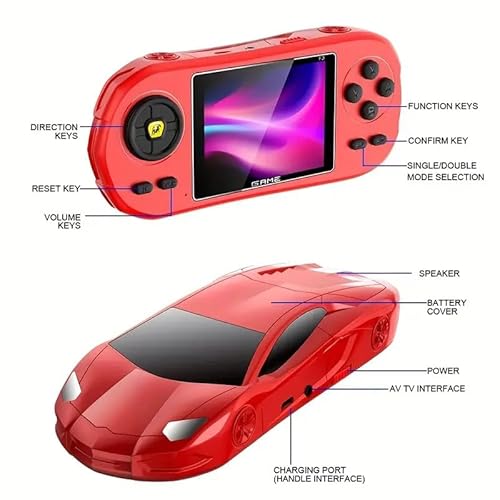 New World F3 Handheld Video Game Set for Kids,Retro Video Games Console, Classic Retro Game Box with TV Game Support (Random Colour)