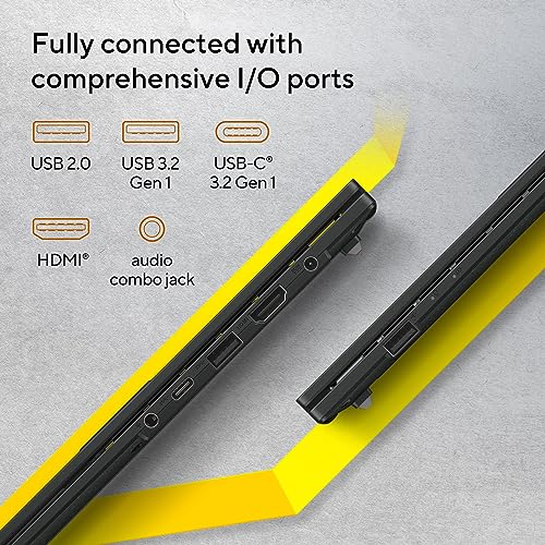 ASUS Vivobook Go 14, AMD Ryzen 3 7320U,Thin & Light (AMD Radeon iGPU/8GB RAM/512GB SSD/FHD/14/60Hz/42WHrs/Windows 11/M365 Basic (1Year)*/Office Home 2024/Mixed Black/1.38 kg) E1404FA-NK3325WS