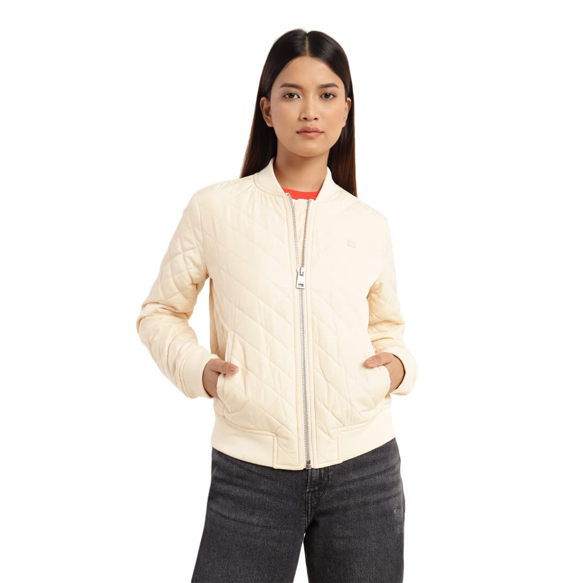 Levi's Women's A-Line Coat (A2186-0002_Cream_M)