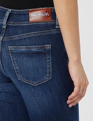 ONLY Women Washed Cotton Blend Flared Fit Mid Rise Blue Jeans