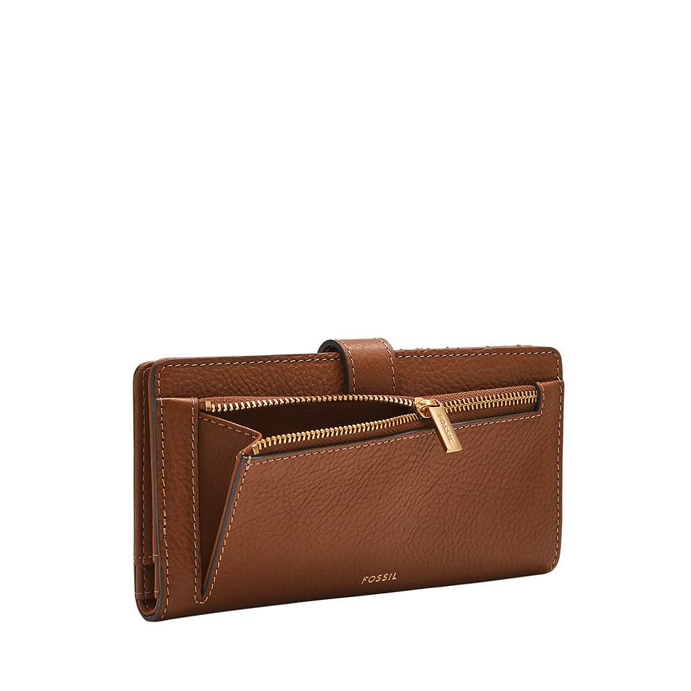 Fossil Women Leather Harwell Brown Wallet Sl10032200