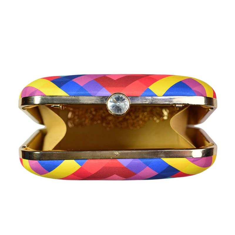 Artklim Viberant Zig Zag Printed Clutch