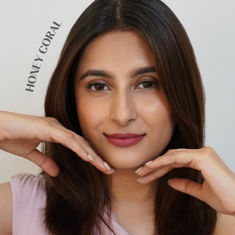 House Of Makeup Hydrating Liquid Lipstick | Nude Lipstick Shades | Comfy Liquid Lipsticks For Women | Everyday Nude Shade Lipstick | Liquid Matte Lipstick | 5 ml | (Honey Coral)