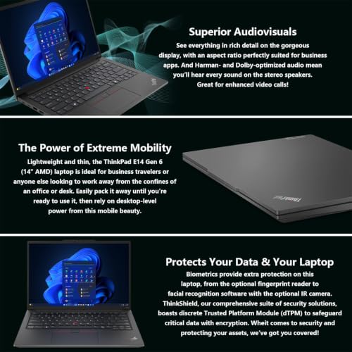 Lenovo ThinkPad E14 Gen 7 14" FHD+, AMD Ryzen 7 250 Business Laptop