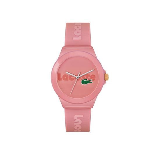 Lacoste Neocroc Qtz Basic Pink Round Dial Women's Watch|Silicone Material|Multi Color Band - 2020154