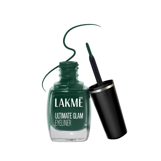 LAKMÉ Cream Ultimate Glam Eye Liner, Semi Matte, Quick Drying, Water Resistant & Smudgeproof Eye Liner, Green, 9Ml