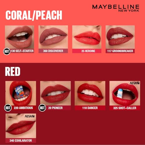 Maybelline New York SuperStay Matte Ink Liquid Lipstick - Enchanter 380, Highly pigmented, Transfer Proof & Fade Proof. Maybelline New York SuperStay Matte Ink Liquid Lipstick Lasts Up To 16Hr | 5ml