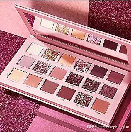 FAIRY FIRST Fairyfirst 18 Color Eyeshadow Palette With Mirror - Include Matte Shimmer & Glitter Blending, Natural Nudes Velvet