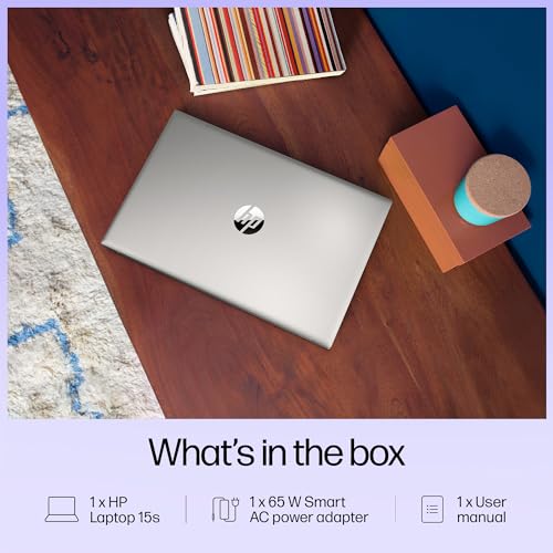 HP 15s, 12th Gen Intel Core i3-1215U Laptop (8GB DDR4, 512GB SSD) Anti-Glare, 15.6"/39.6cm, FHD, Win 11, MS Office 21, Silver, 1.69kg, Intel UHD Graphics, HD Camera, Dual Speakers, fy5011TU