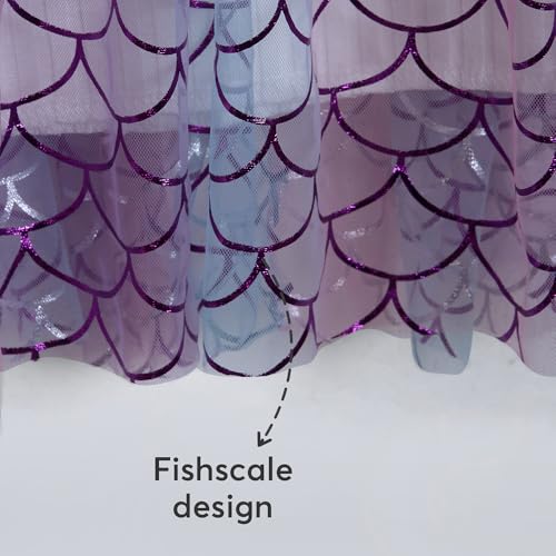 Hopscotch Girls Mermaid Dreams Mock Layered Dress in Multi Color for Age (2-3 Years)