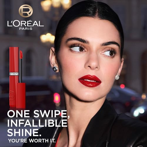 L'Oréal Paris Infallible Laque Resistance Lacquer-Like Shine Finish. 16H longwear lacquer lipstick. High-impact color, zero transfer - 220 Paris Sunset, 4ml