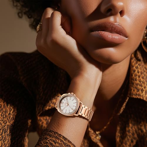 Invicta Lady's Wildflower 32mm Stainless Steel Quartz Watch, Rose Gold (Model: 46343), Rose Gold, Fashion