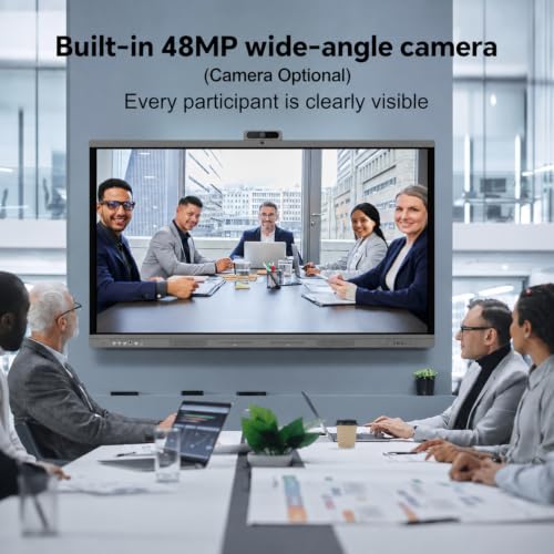 BIG VUE Pro 65 inch Android 16 Interactive Television | 4K UHD AI Enabled EDLA Flat Panel Digital Display Board | Ultra Octa-Core Processor | 8GB RAM + 128GB ROM | Zero Bonding for Teaching & Business