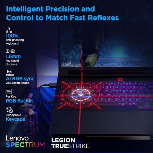 Lenovo Legion Pro 7 2025 Intel Core Ultra 9 275HX | NVIDIA RTX 5090 24GB (64GB RAM/1TB SSD/WQXGA OLED/240Hz/16 (40.6cm)/Windows 11/Office 2024+AI Now/Black/2.5Kg), 83F500D8IN AI Powered Gaming Laptop