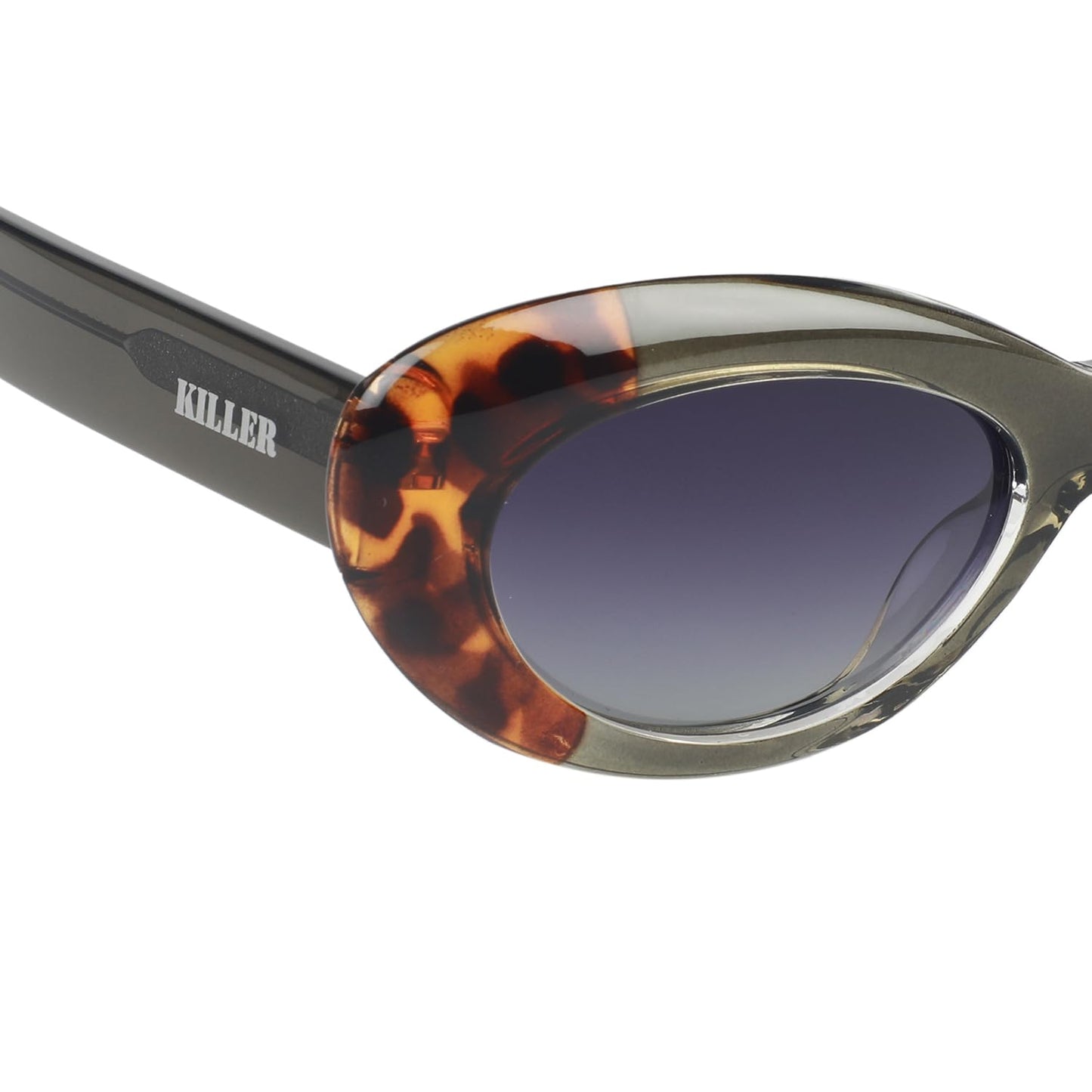 KILLER Women's Sunglass, Oval Shaped Acetate Frame Polarized Lens Sunglasses Case For Women, Girls, Gradient Lens Sunglasses